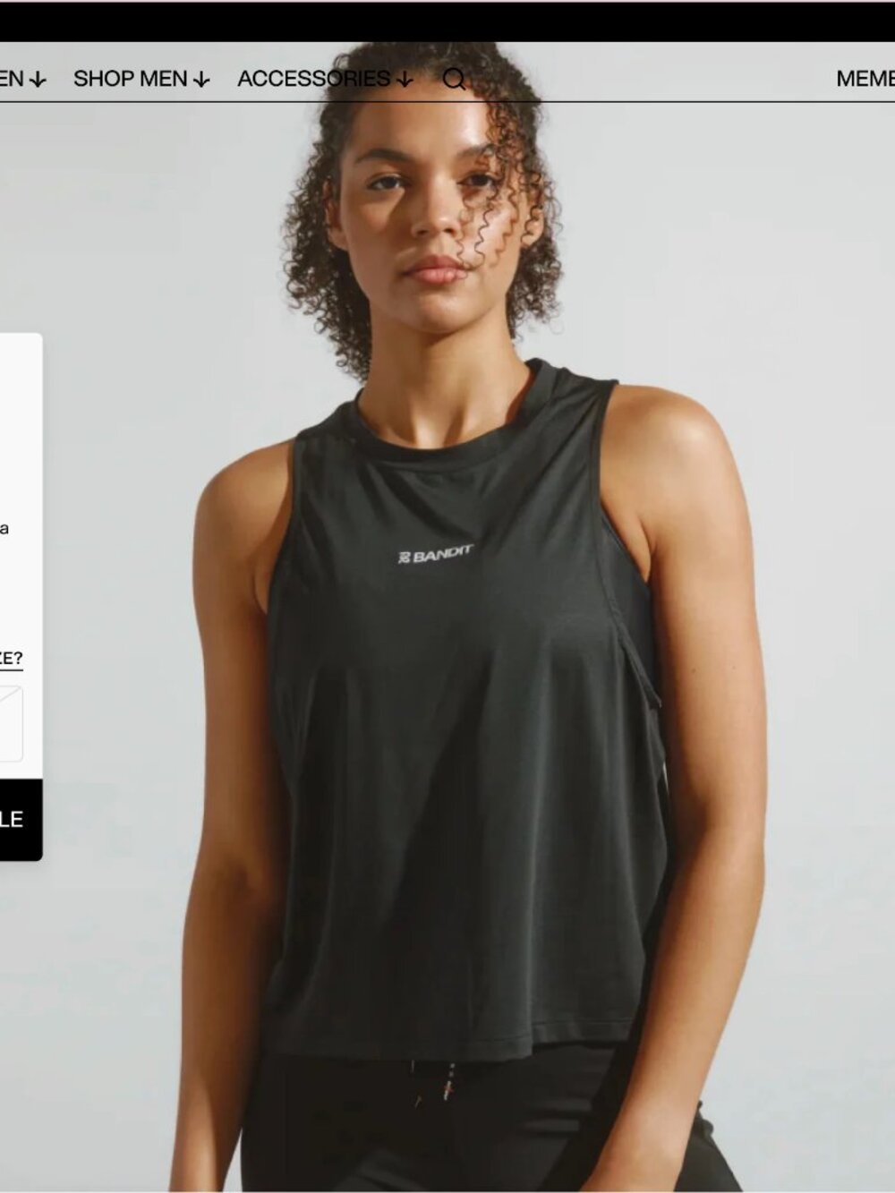 Bandit Women's Airwave Performance Tank Black
